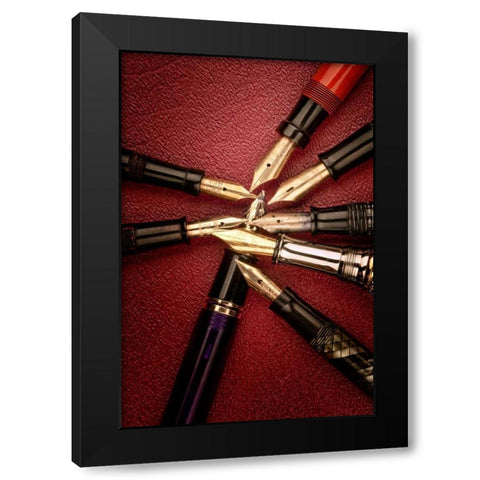 Fine Writing II Black Modern Wood Framed Art Print with Double Matting by McNemar, C. Thomas