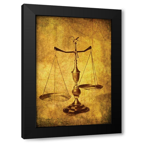 Vintage Scale Black Modern Wood Framed Art Print with Double Matting by McNemar, C. Thomas