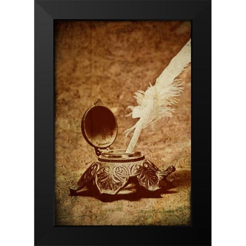 Inkwell II Black Modern Wood Framed Art Print by McNemar, C. Thomas