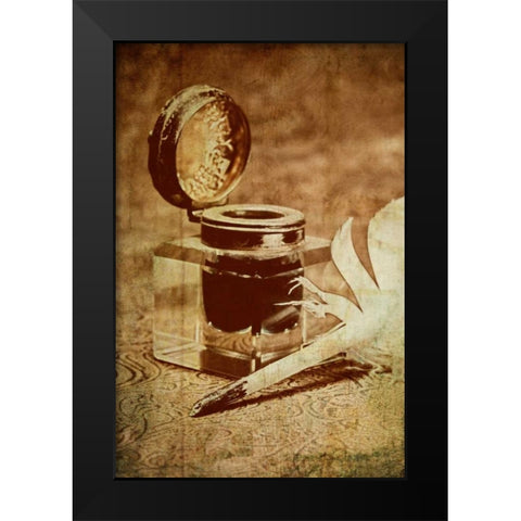 Inkwell V Black Modern Wood Framed Art Print by McNemar, C. Thomas