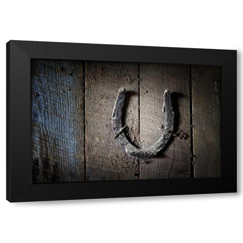 Horseshoe Black Modern Wood Framed Art Print with Double Matting by McNemar, C. Thomas