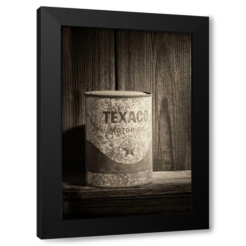 Texaco Star Black Modern Wood Framed Art Print with Double Matting by McNemar, C. Thomas