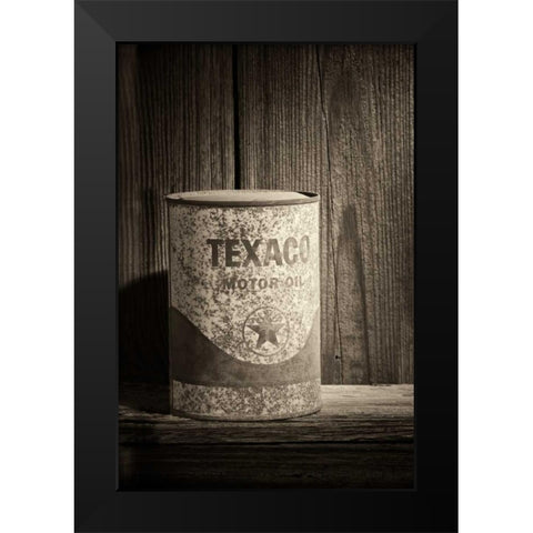Texaco Star Black Modern Wood Framed Art Print by McNemar, C. Thomas