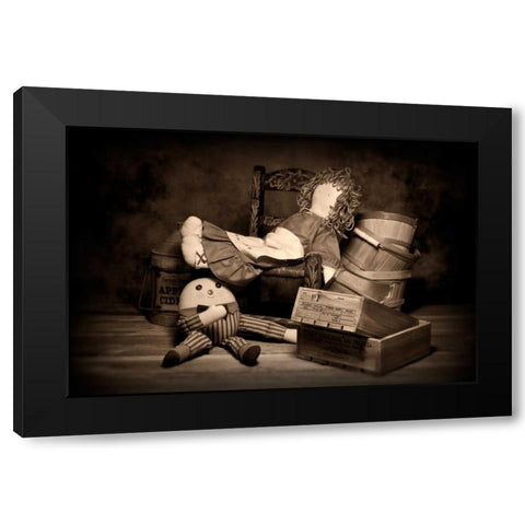 Rag Doll Black Modern Wood Framed Art Print by McNemar, C. Thomas