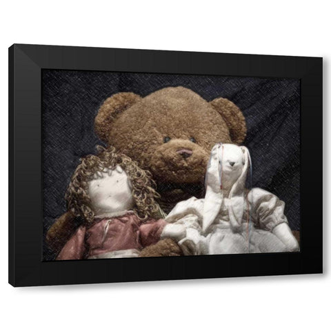 Best Friends Black Modern Wood Framed Art Print with Double Matting by McNemar, C. Thomas