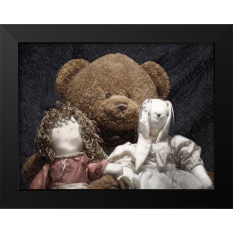 Best Friends Black Modern Wood Framed Art Print by McNemar, C. Thomas
