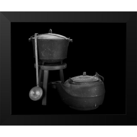 Iron Cookware Black Modern Wood Framed Art Print by McNemar, C. Thomas