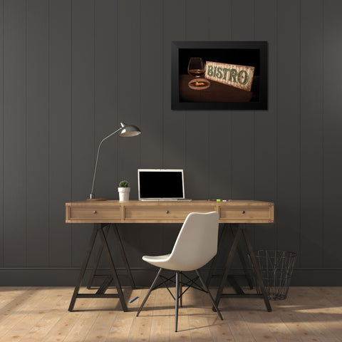 Bistro I Black Modern Wood Framed Art Print by McNemar, C. Thomas