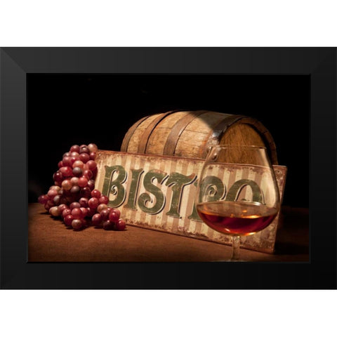 Bistro II Black Modern Wood Framed Art Print by McNemar, C. Thomas