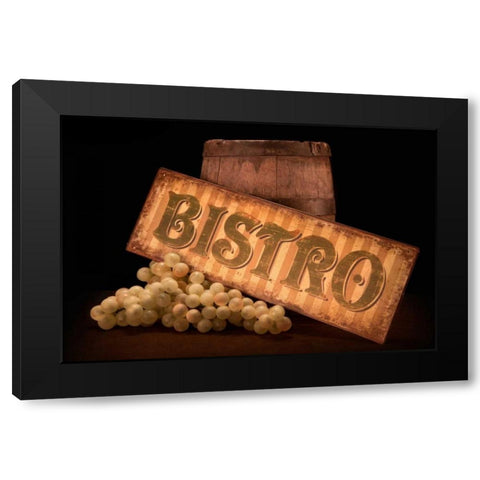 Bistro III Black Modern Wood Framed Art Print with Double Matting by McNemar, C. Thomas