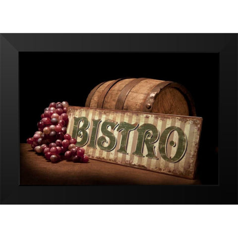 Bistro IV Black Modern Wood Framed Art Print by McNemar, C. Thomas