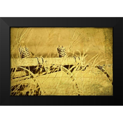 Farm Implement Black Modern Wood Framed Art Print by McNemar, C. Thomas