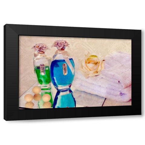Bath Accessories I Black Modern Wood Framed Art Print with Double Matting by McNemar, C. Thomas