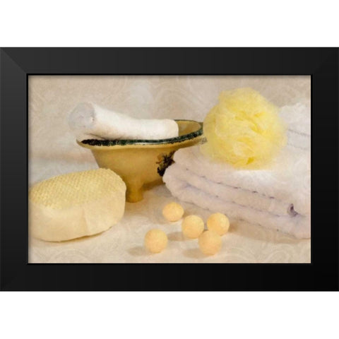 Bath Accessories III Black Modern Wood Framed Art Print by McNemar, C. Thomas