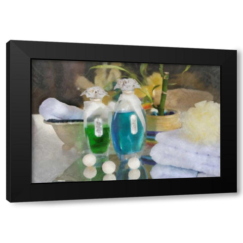 Bath Accessories IV Black Modern Wood Framed Art Print with Double Matting by McNemar, C. Thomas