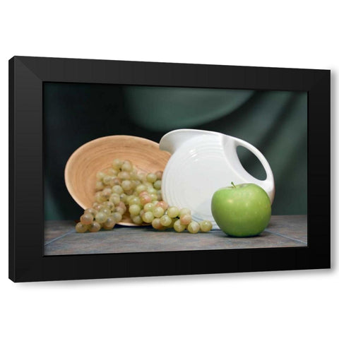 Pitcher with Fruit I Black Modern Wood Framed Art Print by McNemar, C. Thomas