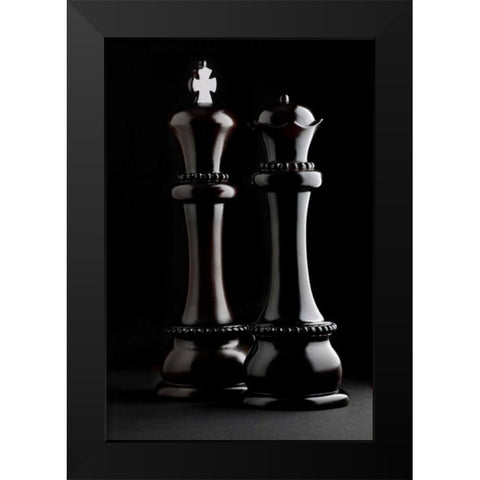 Chessmen I Black Modern Wood Framed Art Print by McNemar, C. Thomas