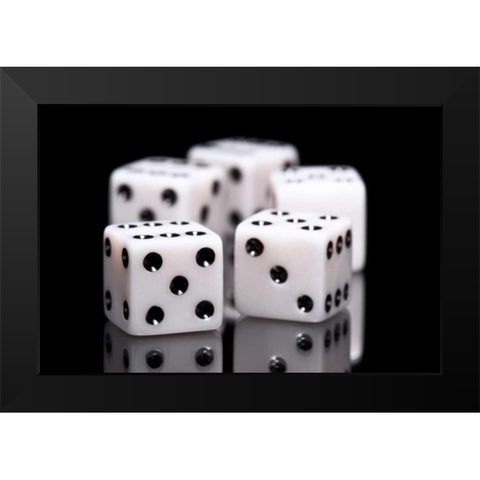 Dice I Black Modern Wood Framed Art Print by McNemar, C. Thomas