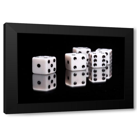 Dice II Black Modern Wood Framed Art Print by McNemar, C. Thomas