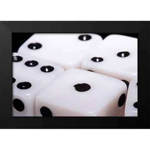 Dice IV Black Modern Wood Framed Art Print by McNemar, C. Thomas