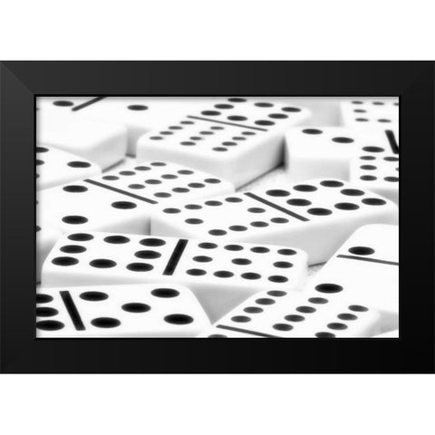 Dominos II Black Modern Wood Framed Art Print by McNemar, C. Thomas
