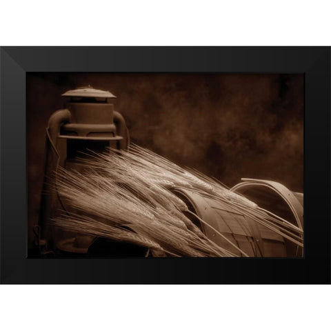 Still Life With Wheat I Black Modern Wood Framed Art Print by McNemar, C. Thomas
