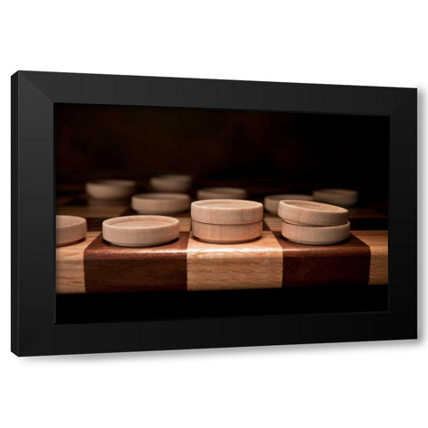 Checkers I Black Modern Wood Framed Art Print by McNemar, C. Thomas