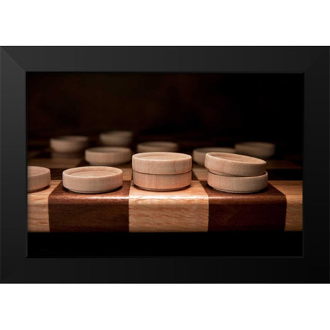 Checkers I Black Modern Wood Framed Art Print by McNemar, C. Thomas