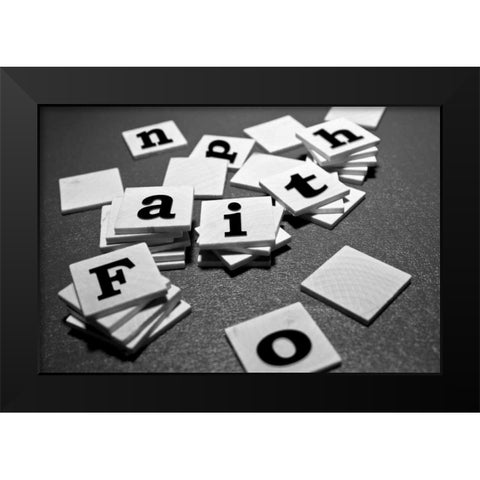 Faith Black Modern Wood Framed Art Print by McNemar, C. Thomas