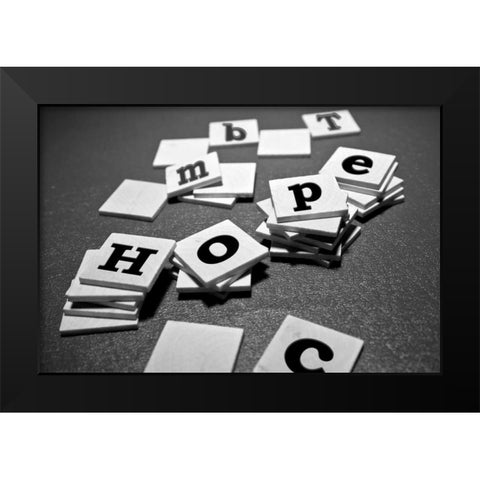 Hope Black Modern Wood Framed Art Print by McNemar, C. Thomas