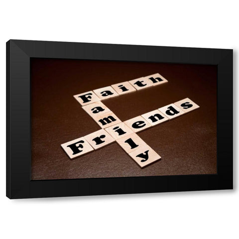 Puzzle I Black Modern Wood Framed Art Print with Double Matting by McNemar, C. Thomas
