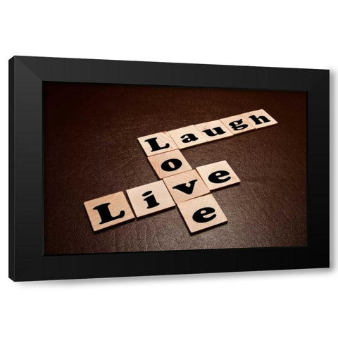 Puzzle II Black Modern Wood Framed Art Print with Double Matting by McNemar, C. Thomas