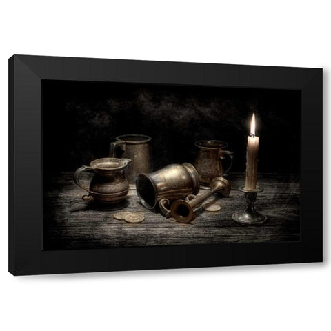 Pewter Still Life I Black Modern Wood Framed Art Print with Double Matting by McNemar, C. Thomas
