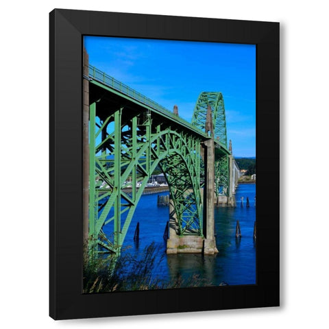 St. Johns Arches II Black Modern Wood Framed Art Print with Double Matting by Moore, Brian