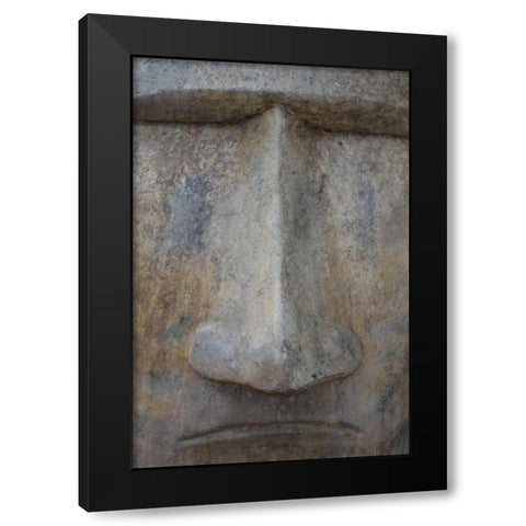 Totem I Black Modern Wood Framed Art Print with Double Matting by Moore, Brian