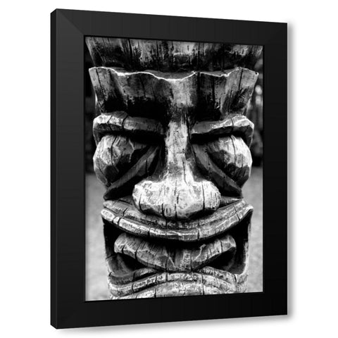 Totem II Black Modern Wood Framed Art Print by Moore, Brian
