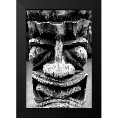 Totem II Black Modern Wood Framed Art Print by Moore, Brian