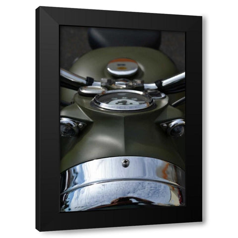 Motorcycle II Black Modern Wood Framed Art Print with Double Matting by Moore, Brian