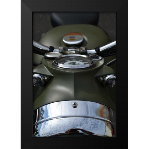 Motorcycle II Black Modern Wood Framed Art Print by Moore, Brian