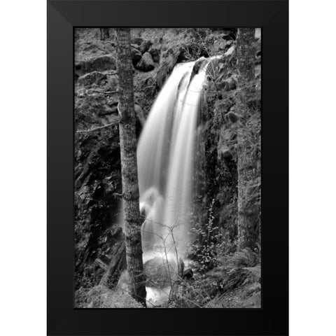 Waterfall I Black Modern Wood Framed Art Print by Moore, Brian