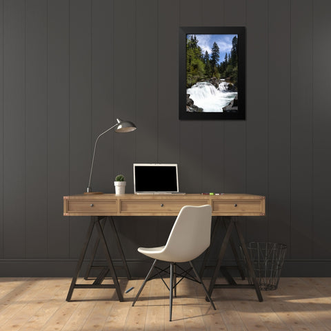 Rapids I Black Modern Wood Framed Art Print by Moore, Brian