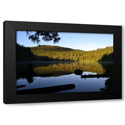 Morning at the Lake IV Black Modern Wood Framed Art Print with Double Matting by Moore, Brian