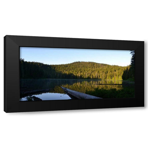 Morning at the Lake VI Black Modern Wood Framed Art Print with Double Matting by Moore, Brian