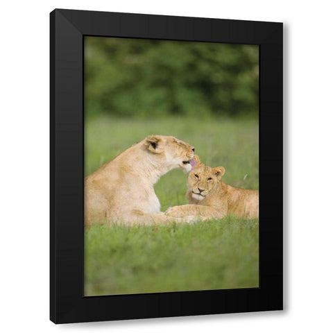 Time Out Black Modern Wood Framed Art Print by Parker, Susann