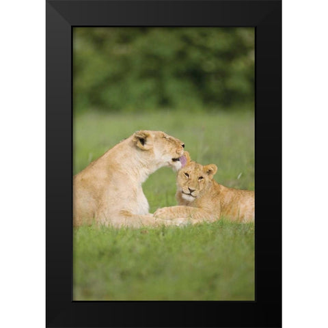 Time Out Black Modern Wood Framed Art Print by Parker, Susann