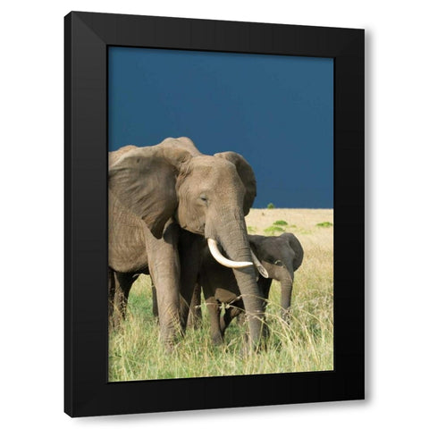 Protection Black Modern Wood Framed Art Print with Double Matting by Parker, Susann