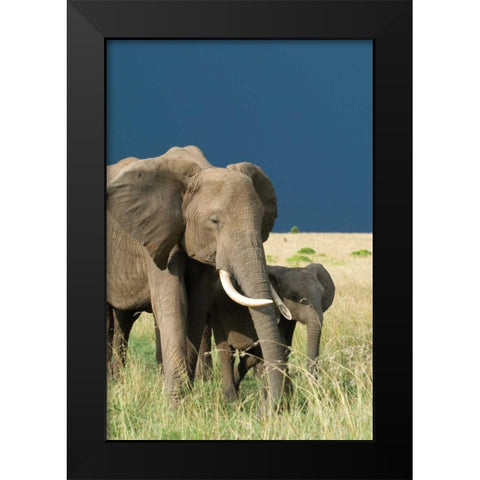 Protection Black Modern Wood Framed Art Print by Parker, Susann