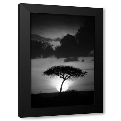 Kenta Sunrise Black Modern Wood Framed Art Print with Double Matting by Parker, Susann