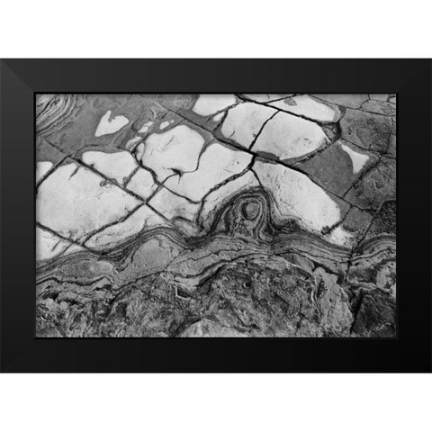 Texture I Black Modern Wood Framed Art Print by Peterson, Lee