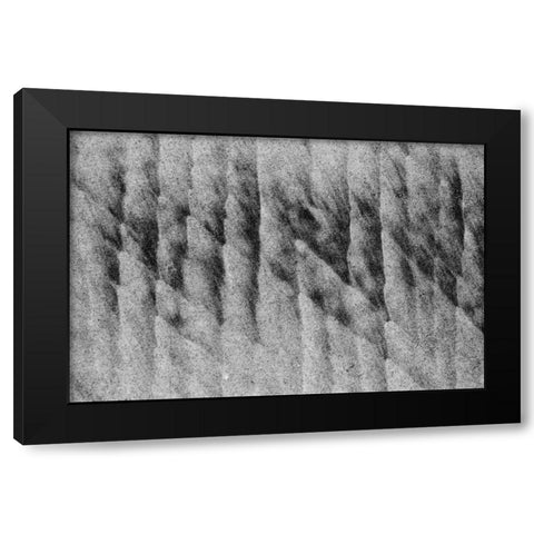 Texture Sand I Black Modern Wood Framed Art Print with Double Matting by Peterson, Lee